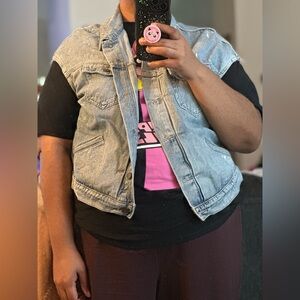Old Navy Blue Denim Vest